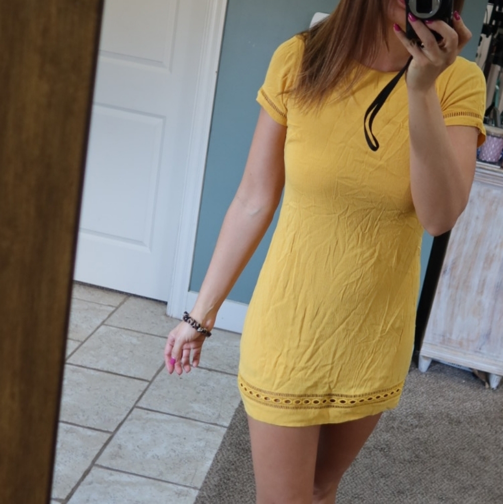 Lulu's Sunny Yellow Mini Dress